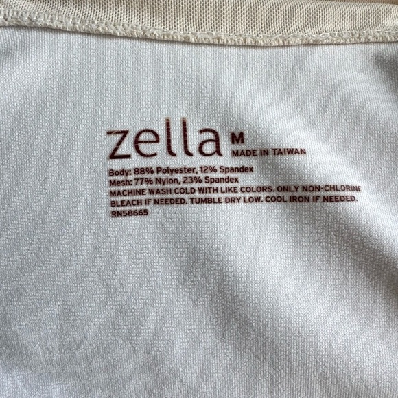 Zella Activewear Jacket Athleisure Streetwear Yoga Hiking Gym Top White Pink M - Picture 8 of 10